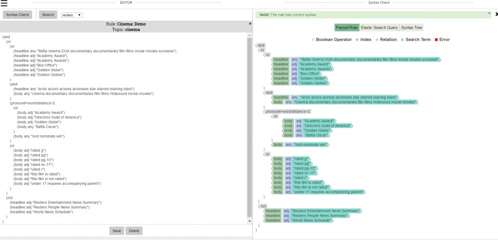 EXTRA demo syntax check