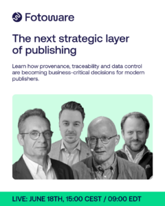 Promotional image for webinar on 18 June. Paul Melcher, Espen Kristiansen, Brendan Quinn and Birger Soiland.