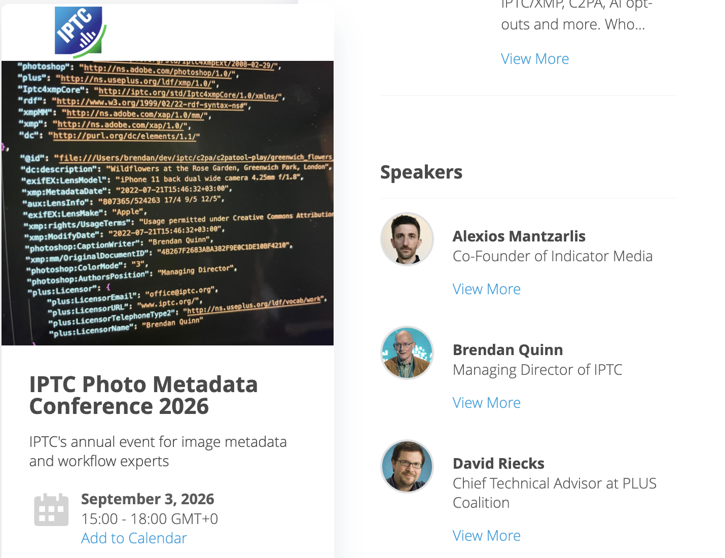 AI Disclosure and a C2PA Safari: Agenda for 2026 Photo Metadata Conference announced